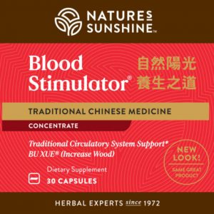 Nature's Sunshine Blood Stimulator TCM Label