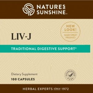 Nature's Sunshine Liv-J Label
