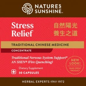 Etiqueta TCM de Nature's Sunshine Stress Relief