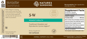 Nature's Sunshine 5-W Label