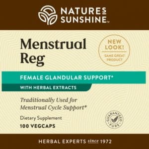 Nature's Sunshine Menstrual-Reg Label