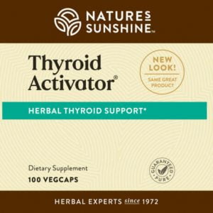 Nature's Sunshine Thyroid Activator Label