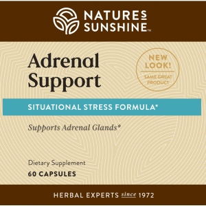 Etiqueta de Natures Sunshine Adrenal Support