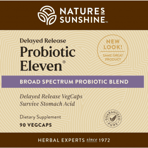 Natures Sunshine Probiotic Eleven Label