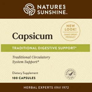 Nature's Sunshine Capsicum Label