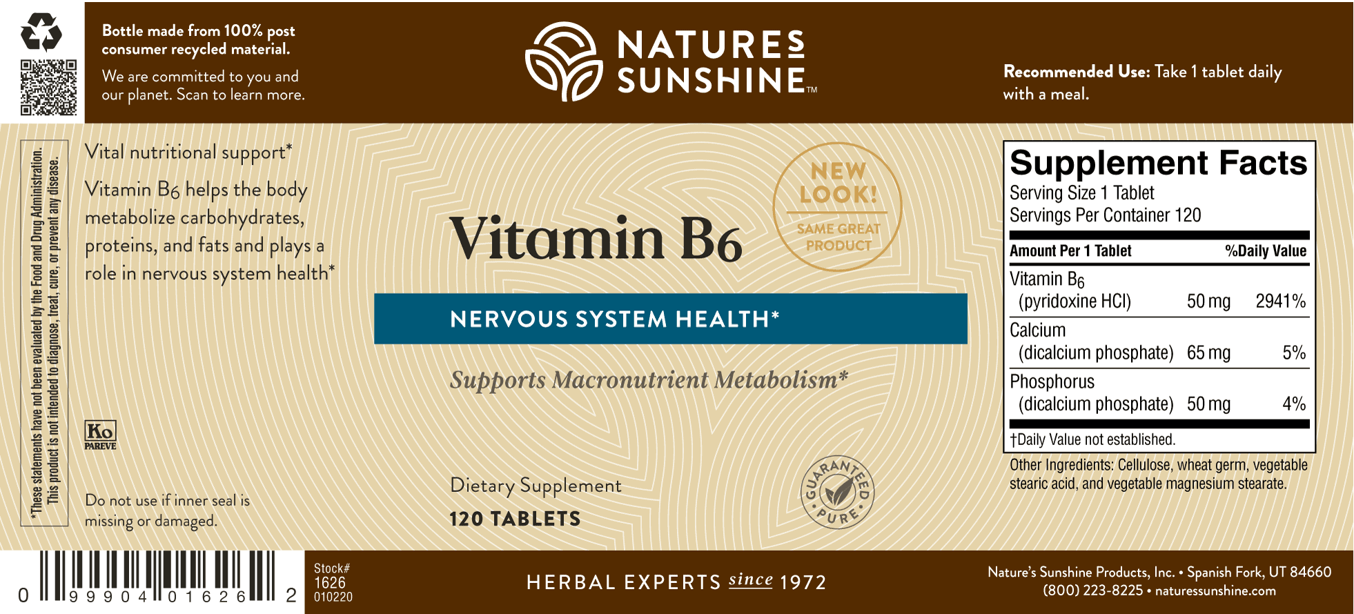 Nature's Sunshine Vitamin B6