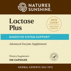 Nature's Sunshine Lactase Plus Label