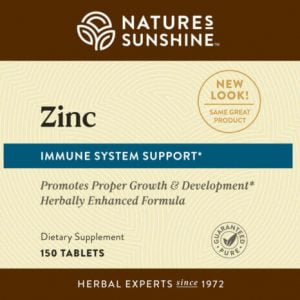 Etiqueta de Nature's Sunshine Zinc