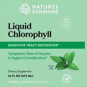 Nature's Sunshine Liquid Chlorophyll 16oz Label