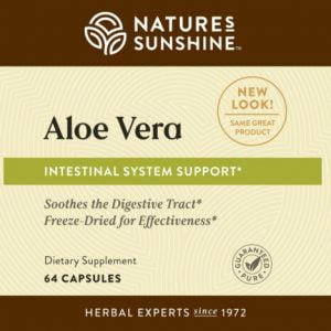 Nature's Sunshine Aloe Vera Freeze-Dried Label