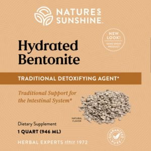 Nature's Sunshine Hydrated Bentonite Label