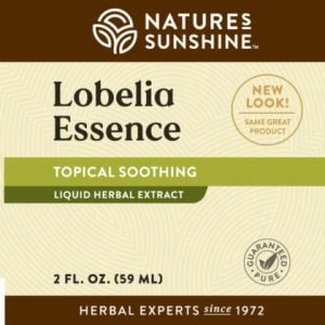 Nature's Sunshine Lobelia Essence Label