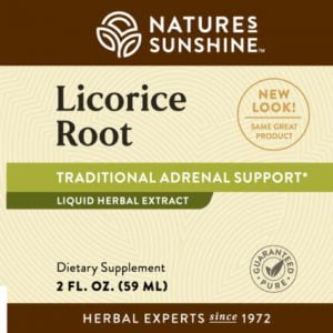 Nature's Sunshine Licorice Root Extract Label
