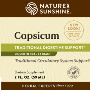 Nature's Sunshine Capsicum Extract Label