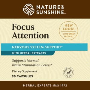 Nature's Sunshine Focus Attention Label