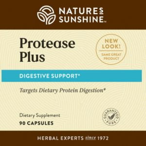 Nature's Sunshine Protease Plus Label