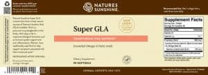 Etiqueta de Nature's Sunshine Super GLA