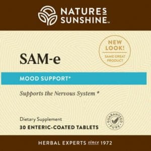 Etiqueta de Nature's Sunshine SAM-e