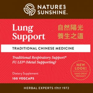 Etiqueta de Nature's Sunshine Lung Support