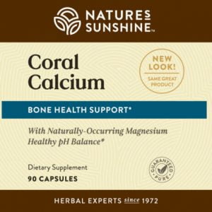 Etiqueta de Nature's Sunshine Coral Calcium