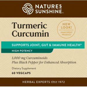 Nature's Sunshine Turmeric Curcumin Label