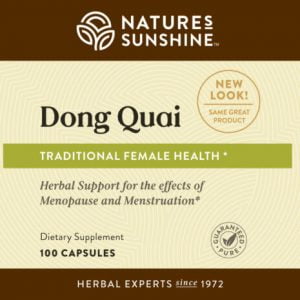 Etiqueta de Nature's Sunshine Dong Quai