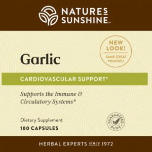 Nature's Sunshine garlic label