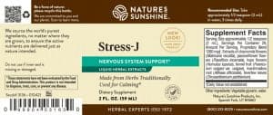 Nature's Sunshine Stress J Label