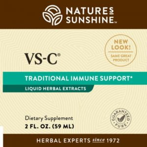 Etiqueta del líquido VS-C de Nature's Sunshine