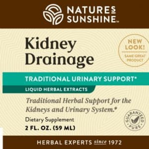 Etiqueta de Nature's Sunshine Kidney Drainage