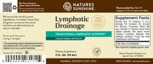 Nature's Sunshine Lymphatic Drainage Label