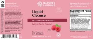 Nature's Sunshine Liquid Cleanse Label