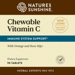 Chewable Vitamin C Label