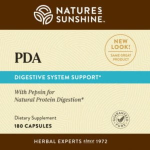 Nature's Sunshine PDA Label