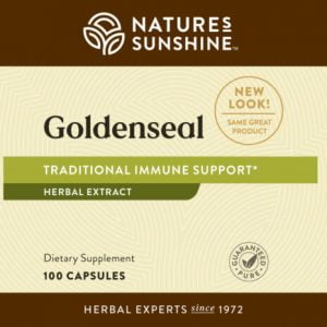 Nature's Sunshine Goldenseal Label