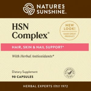 Etiqueta de Nature's Sunshine HSN Complex