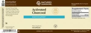 Activated Charcoal Label
