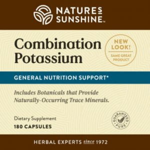 Nature's Sunshine Combination Potassium Label