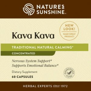 Nature's Sunshine Kava Kava Label