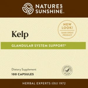Etiqueta de Nature's Sunshine Kelp
