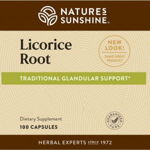 Nature's Sunshine Licorice Root Label