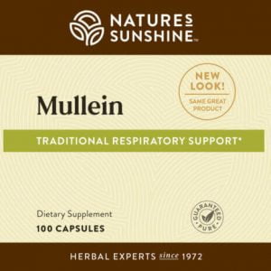 Nature's Sunshine Mullein Label