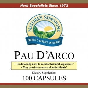 Nature's Sunshine Pau D'Arco Label