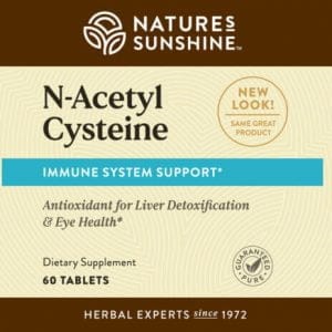 Etiqueta de Nature's Sunshine N-Acetyl Cysteine