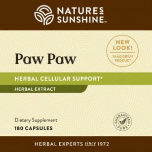 Nature's Sunshine Paw Paw Label