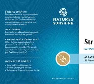 Etiqueta del sistema estructural de Nature's Sunshine
