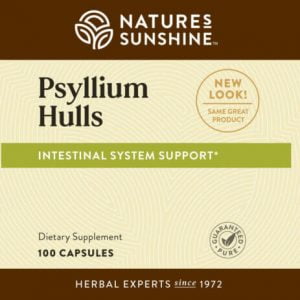 Nature's Sunshine Psyllium Hulls Label