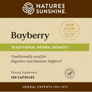 Nature's Sunshine Bayberry Label