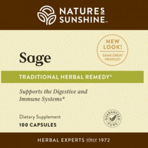 Nature's Sunshine Sage Label