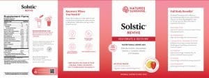 Nature's Sunshine Solstic Revive Label